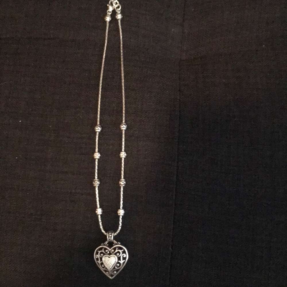 Silver heart necklace
